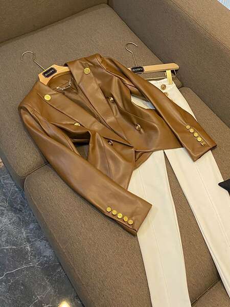 2026 Comércio exterior preto de metal duplo revestimento corpo livre de lavagem roupa de couro sem casaco jaqueta de roupa