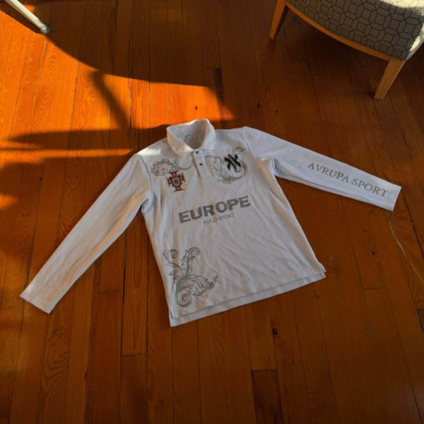 Y2k luxo letreiro letreiro impresso T-shirt de rua camisa esportiva masculina transfronteiriça transfronteiriça pulseira longa POLO camisa