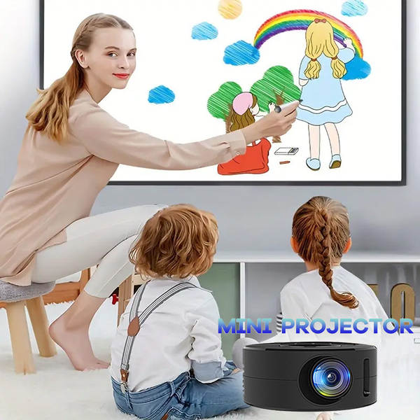 Mini YT200 Projector Doméstico Transfronteiriço Mini Portable Mini Projector Criança Pequeno Projector Doméstico Pequeno