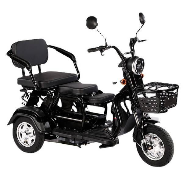 Carro elétrico de três rodas para casa pequeno velho caminhão velho carrinho elétrico de garrafa senhora pai filho carrinho elétrico para crianças