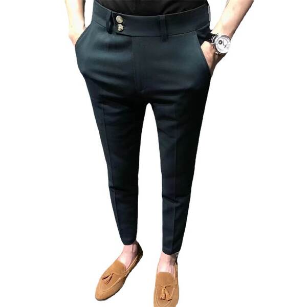 Calça social masculina reta