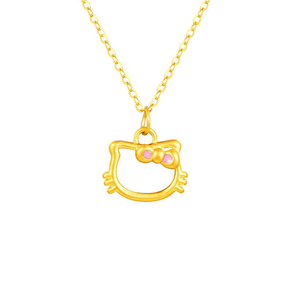 Colar de Ouro 999 com Pendente de Flor