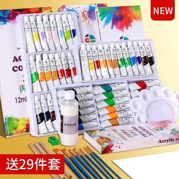 Pinturas de acrílico por atacado kit impermeável artesanato 