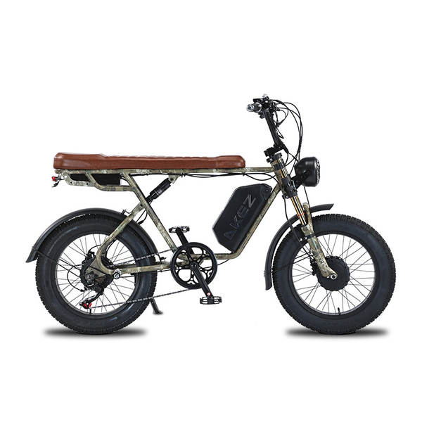 AKEZ moto elétrica de 20 polegadas 750V*2 duplo motor de aço de carbono de alta velocidade rack de cauda elétrica bicicleta de assistência