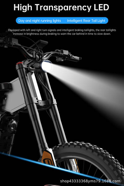 3000W/60V/30AH/85KM/H Baterias para bicicletas de montanha elétricas