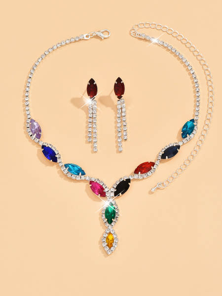 Preço especial!Joias europeias e norte-americanas de moda de alta qualidade de alta qualidade de joias de cristal