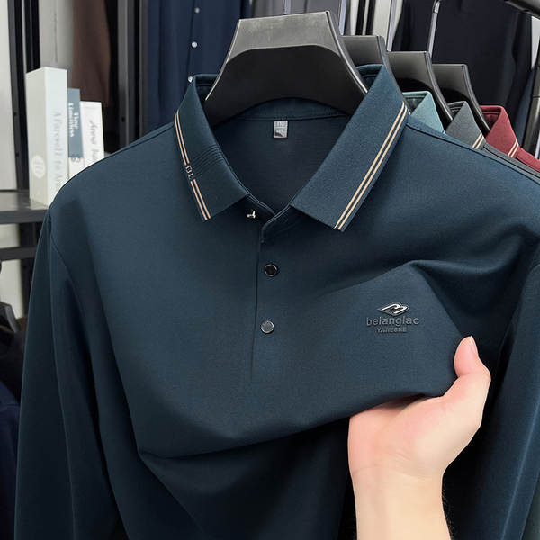 Camisa Polo Longa Manga Masculina