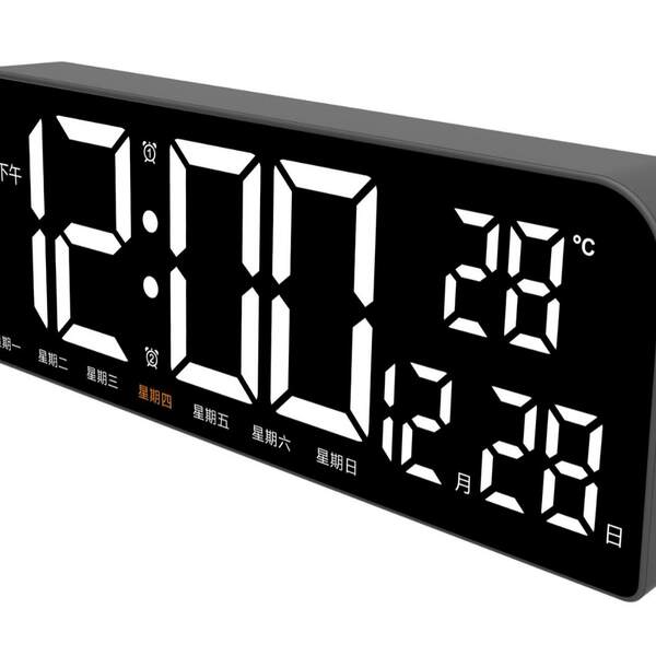 Novo relógio de tela grande simples de LED Relógio de mesa criativo de tamanho grande de relógio de mesa pendurável 0707