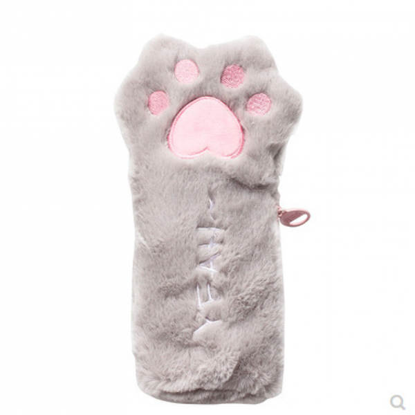 Bolsa de Lápis com Forma de Pata de Gato