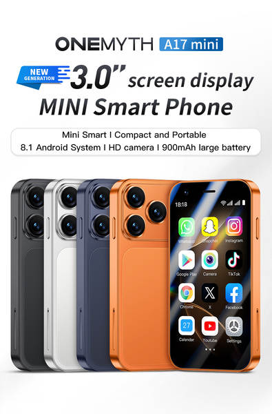Transfronteiriço A17mini Android Smart Phone Quatro Núcleos 3.0 Mini Screen WIFI Loja do Google 3G Rede Estrangeira