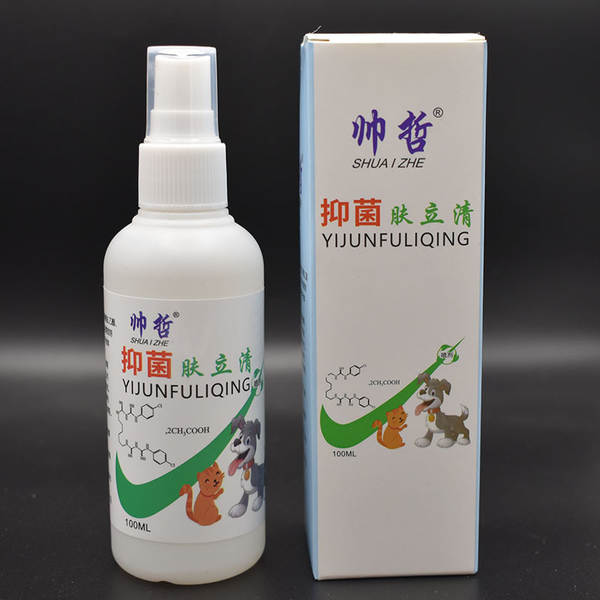 Spray para pele de pets contra caspa