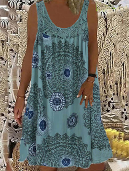 2026 Novo modelo europeu-americano de senhoras impressas digitais de ombro a ombro sexy pendurado relaxação vestido vestido Race vestido casual