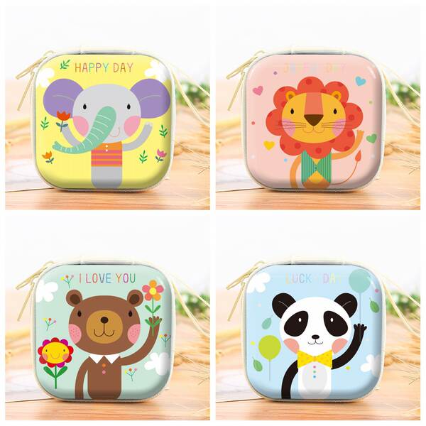Pacote de Fones e Carteira de Moeda Infantil
