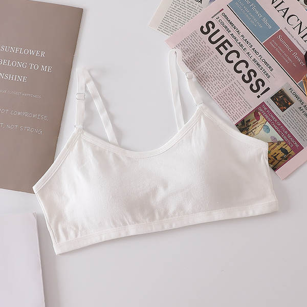 Pequenas camisetas de algodão para meninas do ensino médio e do ensino médio para meninas do ensino médio