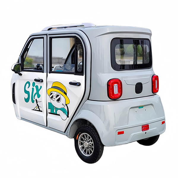 Caminhão elétrico de três rodas totalmente fechado para crianças e adultos com quatro garrafas elétricas.