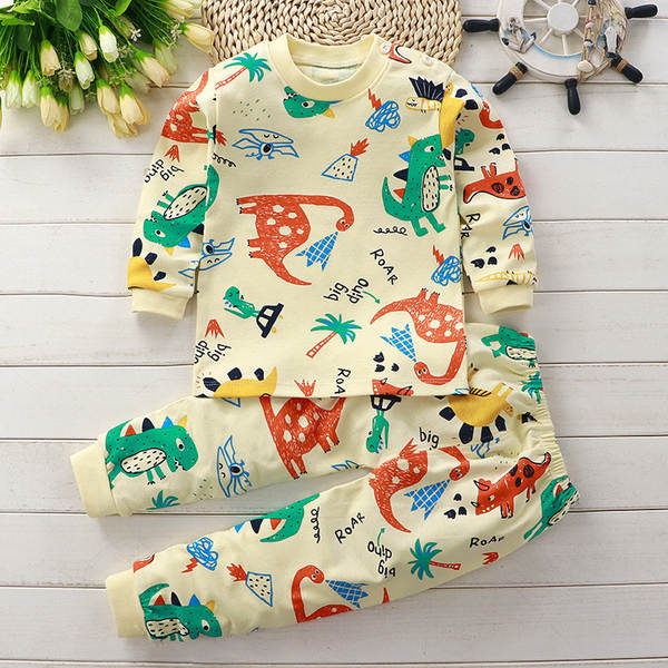 Conjunto de pijama de algodão para crianças