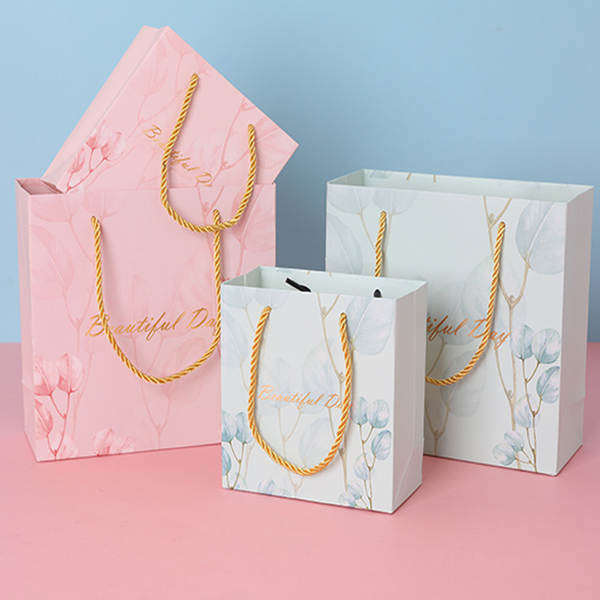 Bolsa de presente azul luxo