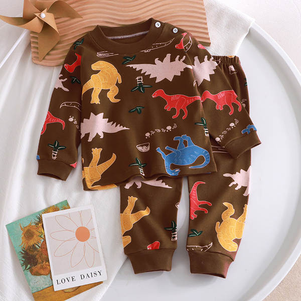 Conjunto de pijama de algodão para crianças