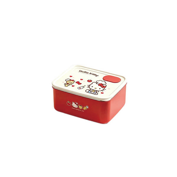 Caixa de refeições de aço inoxidável para gato Katy Cat Microwave Cartoon Caixa de refeições frescas para gato
