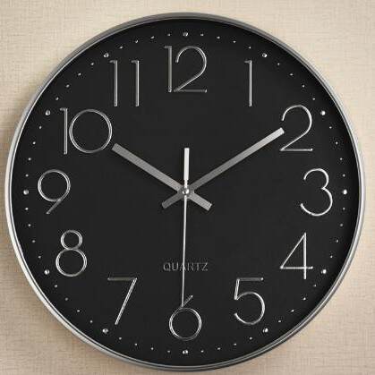 12 polegadas 30cm silencioso pendurado relógio relógio horário Amazon cross-border pendurado wall clock atacado