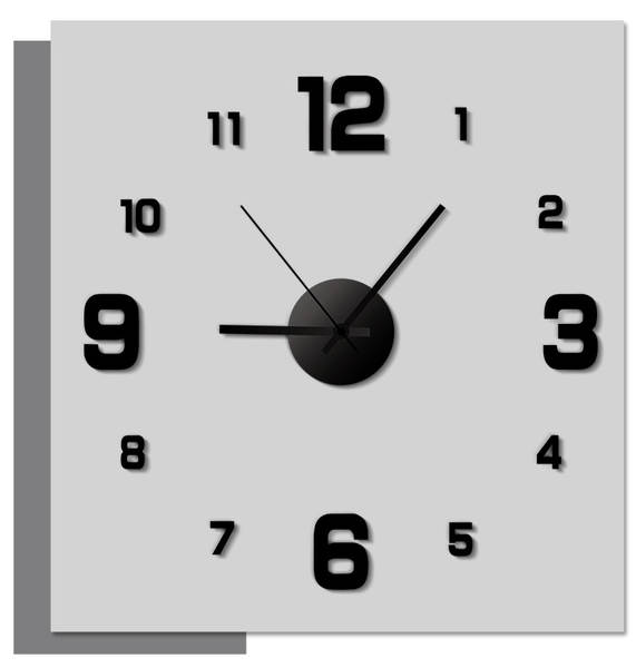 Relógio nocturno Relógio criativo simples de parede pendurado Relógio de parede sem orifícios Sala de estar Casa de parede do quarto Relógio silencioso