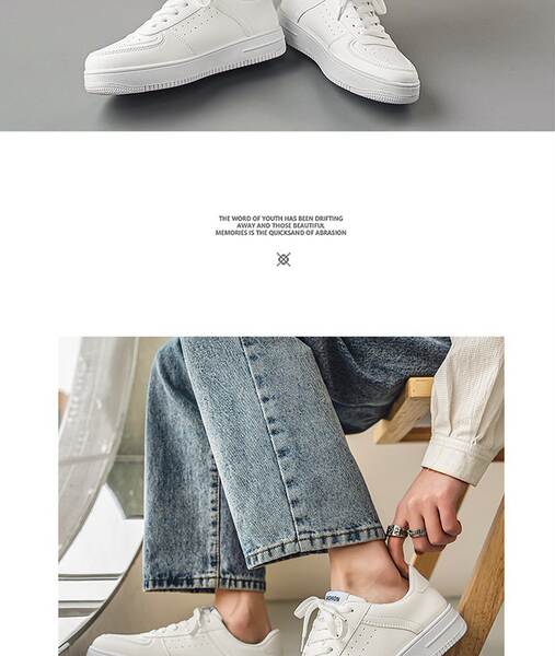 Sapatos brancos masculinos de verão para adolescentes de férias para homens 2023 novos sapatos para estudantes brancos puros