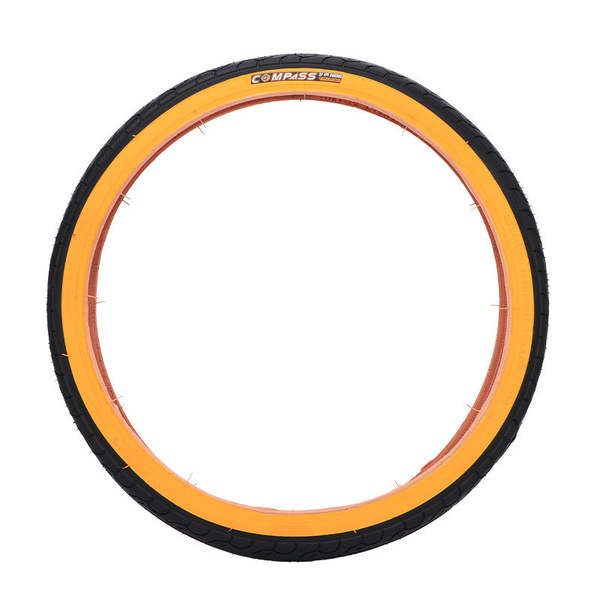 Pequenas rodas de bicicletas 20 polegadas de pneus dobráveis para carros de bordo amarelo 349/406/451