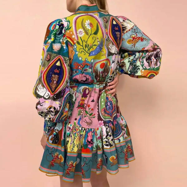 Vestido transfronteiriço europeu e americano de comércio exterior 2026 outono novo vestido vintage elegante vestido de couro curto