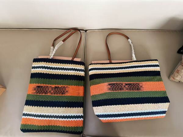 Miu Mu 25 novo saco de tecelagem de moda com centenas de linhas coloridas para o design de massa para tecelagem de areia de tofu