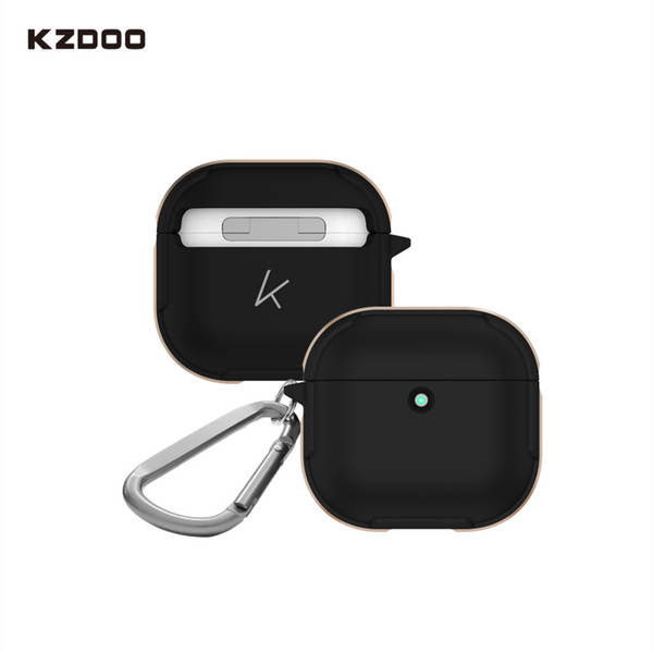 KZDOO para AirPods Pro2Pods4 Apple Bluetooth Headset Cave de proteção de metal Crashguard