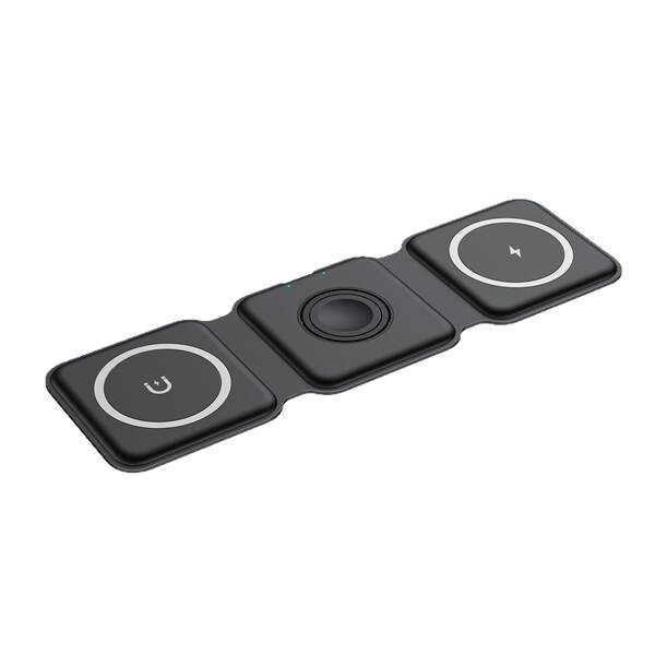 Três em um carregador sem fio de imersão magnética carregador de telefone móvel de mesa sem fio carregador aplicável Apple Huawei relógio de celular