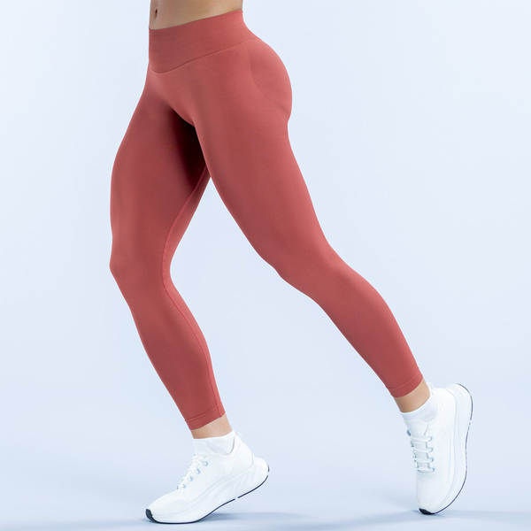 Pantalões de yoga sem costura transfronteiriços da Amazônia de três faixas da cintura Pantalões de yoga longos da cintura alta