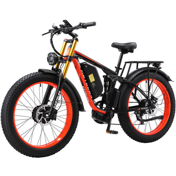 2024 Novo K800P Bicicleta elétrica de dois motores para bicicletas de liga de alumínio offshore