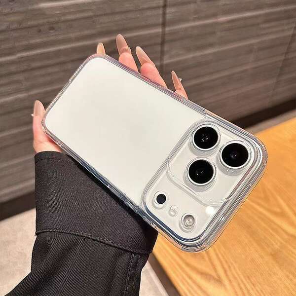 Capa Espacial Transparente para iPhone 17 Promax Apple 16e/17pro Soft Shell 17air