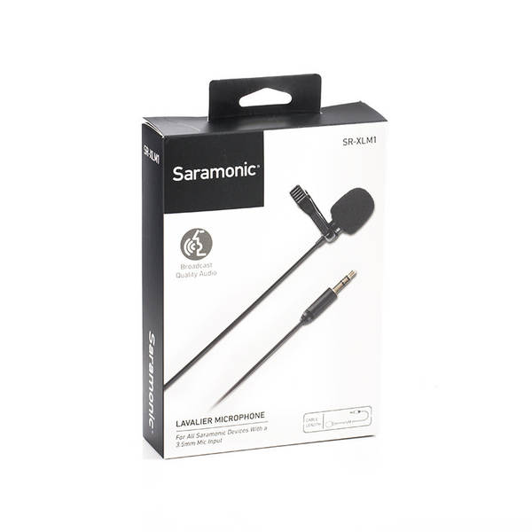 Saramonic SR-XLM1 Telemóvel com Cálice Microfone de captação de som Suporte a entrada MIC