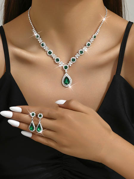Preço especial!Joias europeias e norte-americanas de moda de alta qualidade de alta qualidade de joias de cristal