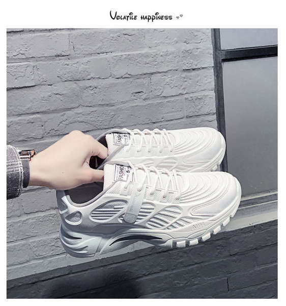 Sapatos masculinos transfronteiriços a granel de outono a vapor de ar de fundo escuro e branco Sapatos masculinos a vapor de fundo alto e baixo