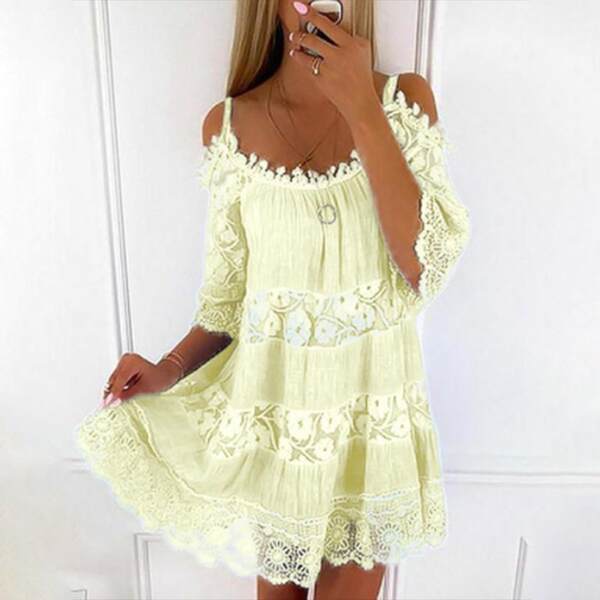 Vestido de princesa amazônica transfronteiriça de estilo europeu e americano vestido de ombro raso vestido de pendura de moda puro vestido de solteiro