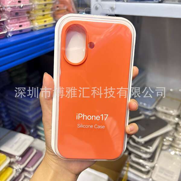 Aplicável ao iPhone 17 Pro Capa de silício líquido para celular Apple 17 Promax Capa de proteção de poros 17Air