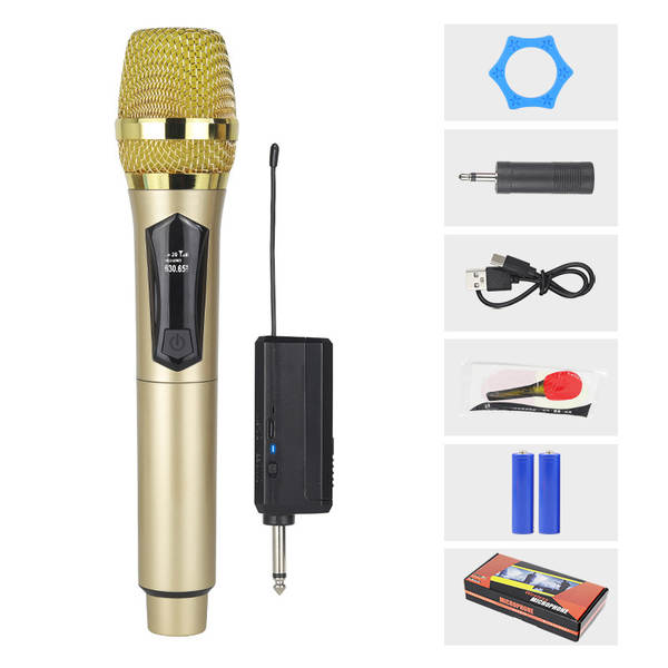 Carregador de microfone sem fio para duas casas de cartão de som KTV palco de transmissão ao vivo K-Song V-Song profissional portátil