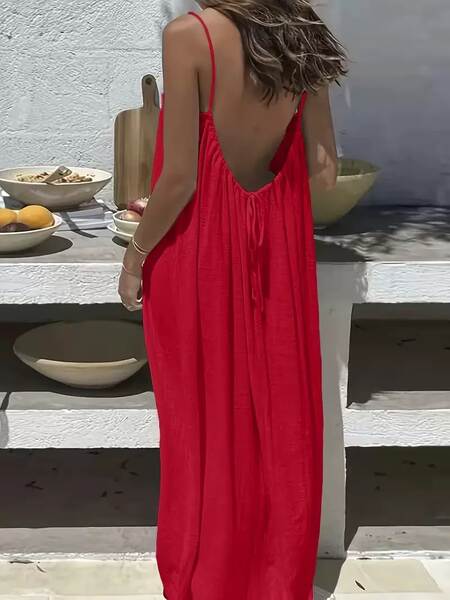 2026 Amazônia gelado rugido pano de sol pano de sol pendurado com vestido de praia longas roupas de férias relaxante vestido de casa