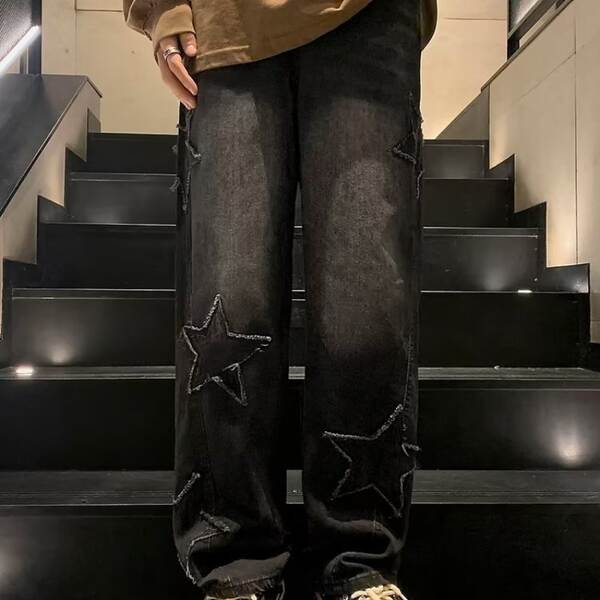 Calça Jeans Masculina Larga Inverno
