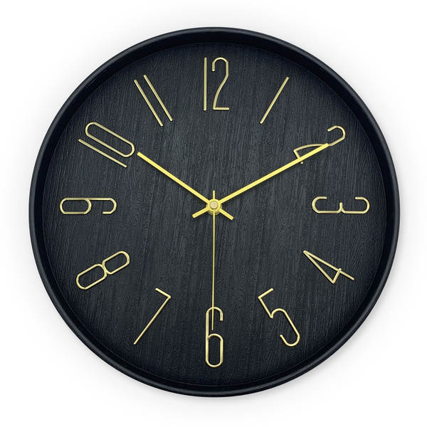 Relógio circular de 12 polegadas simples pendurar relógio sala de estar sensível avançado casa dormitório relógio pendurar decoração de parede relógio atacado