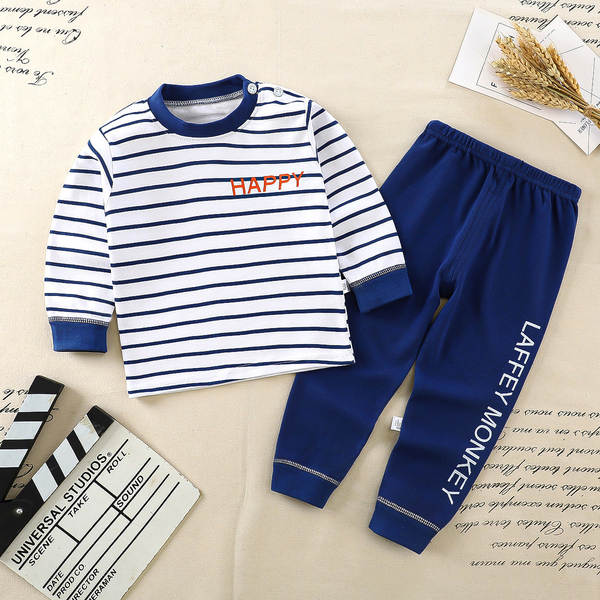 Conjunto de pijama de algodão para crianças