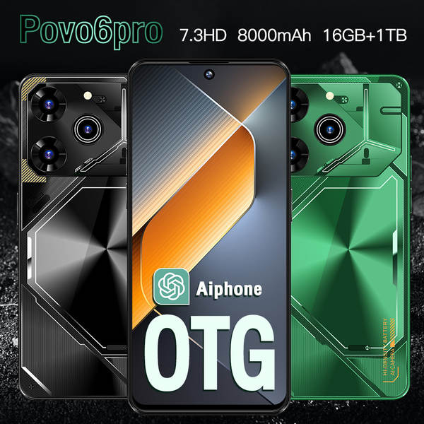 Povo6pro transfronteiriço explosivos de caixa 6,6 polegadas de alta definição 2+16 Android 3G smartphones comércio exterior distribuição no exterior