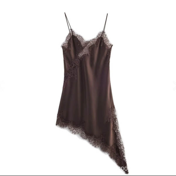 Comércio Exterior Transfronteiriço 2025 União Européia Roupas femininas de moda temperamento sexy raso não-asimétrica vestido de casaco 5919200