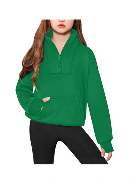 Blusa esportiva infantil de manga longa
