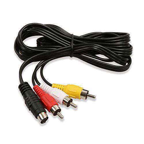 Suporte de vídeo S-Video MD4P Public/3RCA Public Video Line RCA Red Yellow e White Video Line