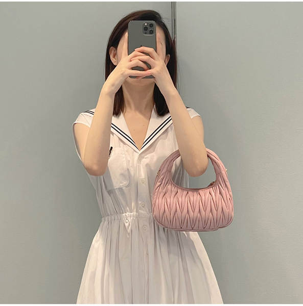 Vestido branco da Marinha sem mangas no calcanhar do colégio do estilo da garota doce do verão novo