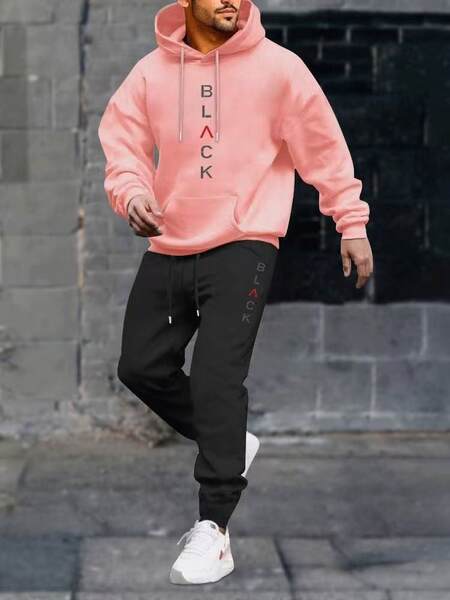 Camiseta de corrida de inverno e calça de corrida de inverno para homens 2 peças